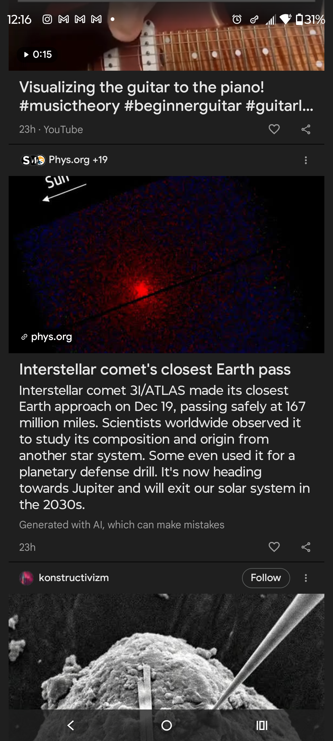 3I Atlas Physics dot org anomoly 