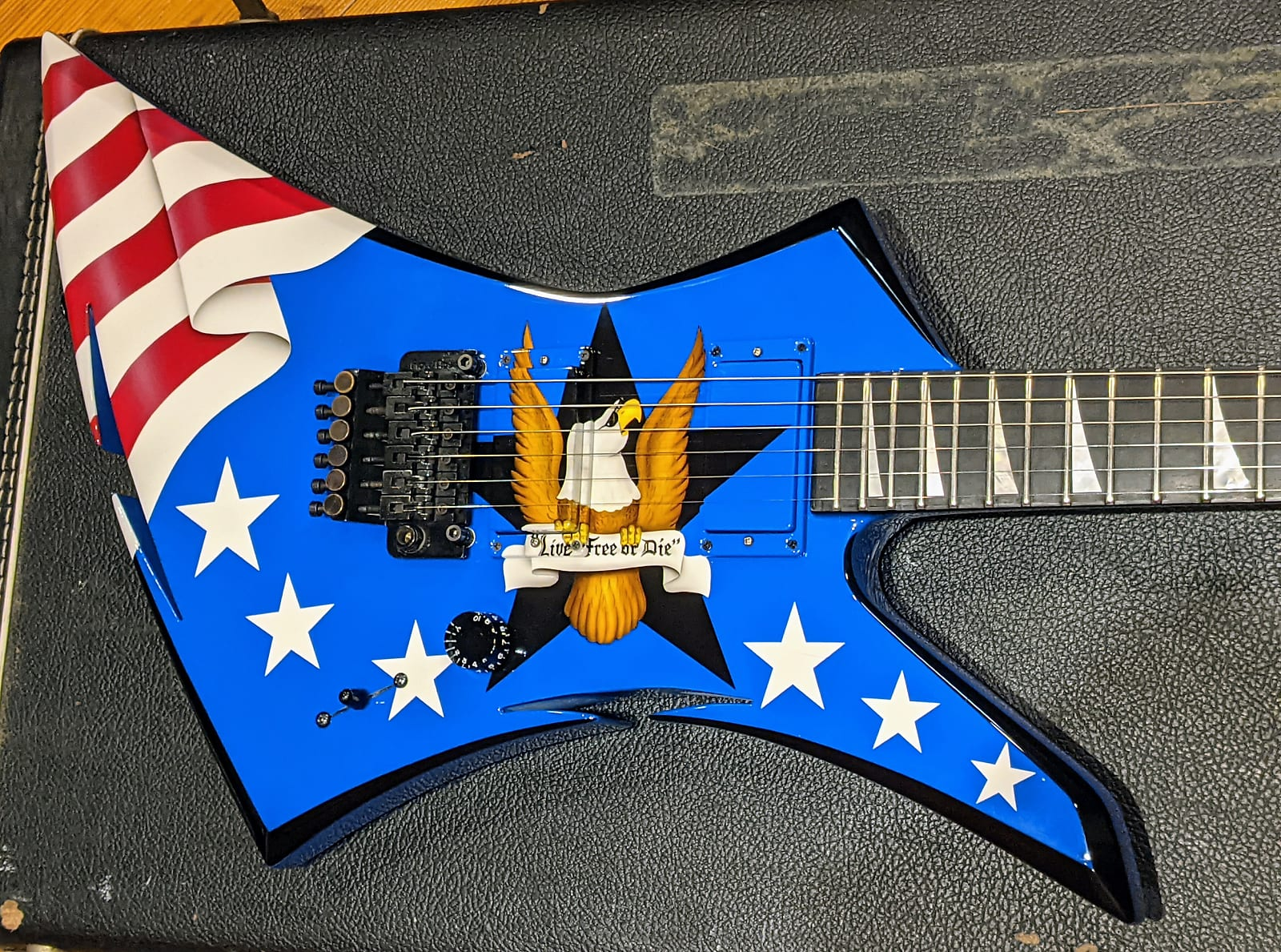 Jackson 1986 USA King Kelly Custom San Dimas VINTAGE Guitar Chris Hager Rough Cutt Owned & Played, Restored by Dan Lawrence w/OHSC, RARE!